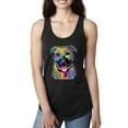 thumbnail image 1 of Don't Judge My Pitbull I Won't Judge Your Kids Funny Dog Lover Ladies Racerback Tank Top, Black, Small, 1 of 3