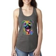 thumbnail image 1 of Don't Judge My Pitbull I Won't Judge Your Kids Funny Dog Lover Ladies Racerback Tank Top, Dark Grey, Large, 1 of 3