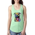 thumbnail image 1 of Don't Judge My Pitbull I Won't Judge Your Kids Funny Dog Lover Ladies Racerback Tank Top, Mint, Medium, 1 of 3