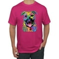 thumbnail image 1 of Don't Judge My Pitbull I Won't Judge Your Kids Funny Dog Lover Men's Graphic T-Shirt, Fuschia, 2XL, 1 of 3