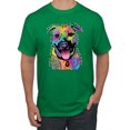thumbnail image 1 of Don't Judge My Pitbull I Won't Judge Your Kids Funny Dog Lover Men's Graphic T-Shirt, Kelly, Small, 1 of 3