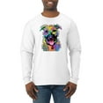 thumbnail image 1 of Don't Judge My Pitbull I Won't Judge Your Kids Funny Dog Lover Mens Long Sleeve Shirt, White, X-Large, 1 of 3