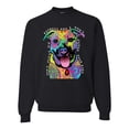 thumbnail image 1 of Don't Judge My Pitbull I Won't Judge Your Kids Funny Dog Lover Unisex Crewneck Graphic Sweatshirt, Black, Small, 1 of 3