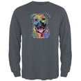 thumbnail image 1 of Don't Judge Pitbulll Mens Long Sleeve T Shirt, 1 of 3