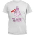 thumbnail image 1 of Don't Keep Calm Sweet 16 White Adult T-Shirt - 2X-Large, 1 of 1