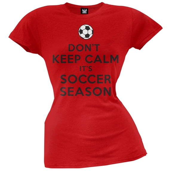 Don't Keep Calm it's Soccer Season Juniors T-shirt - Medium