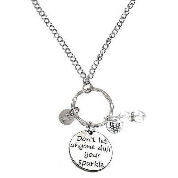 Don't Let Anyone Dull Your Sparkle - Rear View Mirror Charm - Hanging Ornament by Hidden Hollow Beads