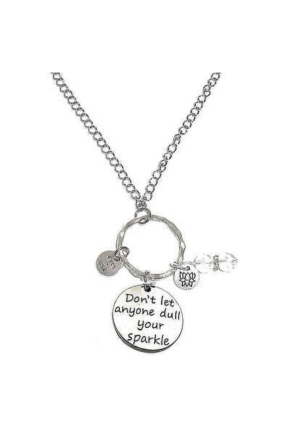 Don't Let Anyone Dull Your Sparkle - Rear View Mirror Charm - Hanging Ornament by Hidden Hollow Beads