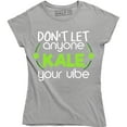thumbnail image 1 of Don't Let Anyone Kale Your Vibe Funny Vegan Vegetarian Women's Tee Shirt, 1 of 4