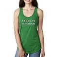 thumbnail image 1 of Donâ€™t Let Friends ALone Awareness Ladies Racerback Tank Top, Kelly, Large, 1 of 3