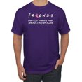 thumbnail image 1 of Donâ€™t Let Friends ALone Awareness Men's Graphic T-Shirt, Purple, 5XL, 1 of 3