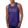 thumbnail image 1 of Donâ€™t Let Friends ALone Awareness Mens Graphic Tank Top, Purple, 3XL, 1 of 3