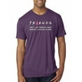thumbnail image 1 of Donâ€™t Let Friends ALone Awareness Mens Premium Tri Blend T-Shirt, Vintage Purple, X-Large, 1 of 3