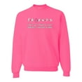 thumbnail image 1 of Donâ€™t Let Friends ALone Awareness Unisex Crewneck Graphic Sweatshirt, Neon Pink, Large, 1 of 3