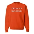 thumbnail image 1 of Donâ€™t Let Friends ALone Awareness Unisex Crewneck Graphic Sweatshirt, Orange, X-Large, 1 of 3