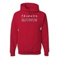 thumbnail image 1 of Donâ€™t Let Friends ALone Awareness Unisex Graphic Hoodie Sweatshirt, Red, Medium, 1 of 3