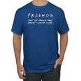 thumbnail image 1 of Don't Let Friends Alone Awareness Men's Graphic T-Shirt, Royal, X-Large, 1 of 3