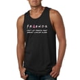 thumbnail image 1 of Don’t Let Friends ALone Awareness Mens Graphic Tank Top, Black, Small, 1 of 3