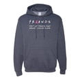 thumbnail image 1 of Don't Let Friends Alone Awareness Unisex Graphic Hoodie Sweatshirt, Vintage Heather Navy, 3XL, 1 of 3