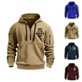 thumbnail image 1 of Don't Let The Hard Days Win Hoodies for Men 2025 Long Sleeve Half Zip Hooded Sweatshirt with Pockets Pullover Tops, 1 of 3