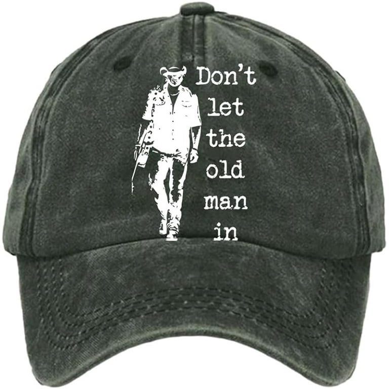 NOBRAND Don't Let The Old Man in Hat Old Man Caps Country Music Hat Western Country Hats Vintage American Flag Hat Unisex, Men's, Size: One size