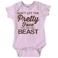 thumbnail image 1 of Don't Let The Pretty Face Fool You Bodysuit Jumper Girls Infant Baby Brisco Brands 12M, 1 of 6