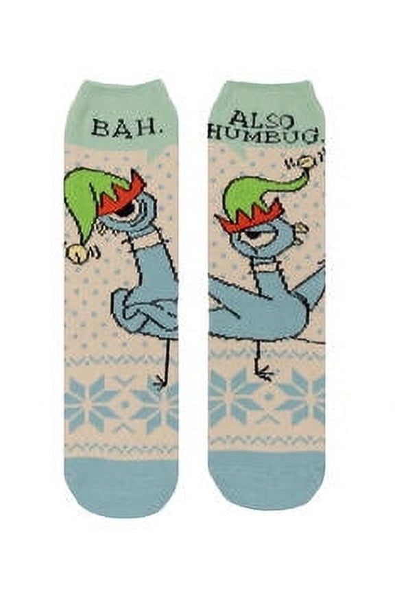 Don't Let the Pigeon Drive the Sleigh Cozy Socks - Large