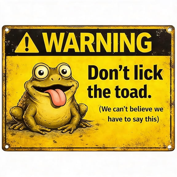 Don't Lick The Toads Decoration Farm Decoration Outdoor Decoration