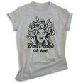 thumbnail image 1 of Don't Look At Me Medusa Shirt, Unisex Women's Men's Shirt, Medusa Shirt, Mythology Shirt, Heather Gray, Large, 1 of 6