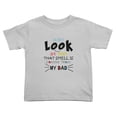 thumbnail image 1 of Don't Look At Me That Smell Is Coming From My Dad Cute Toddler Tshirts for Boys Girls (Gray, Youth M), 1 of 5