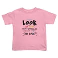 thumbnail image 1 of Don't Look At Me That Smell Is Coming From My Dad Cute Toddler Tshirts for Boys Girls (Pink, Youth S), 1 of 5