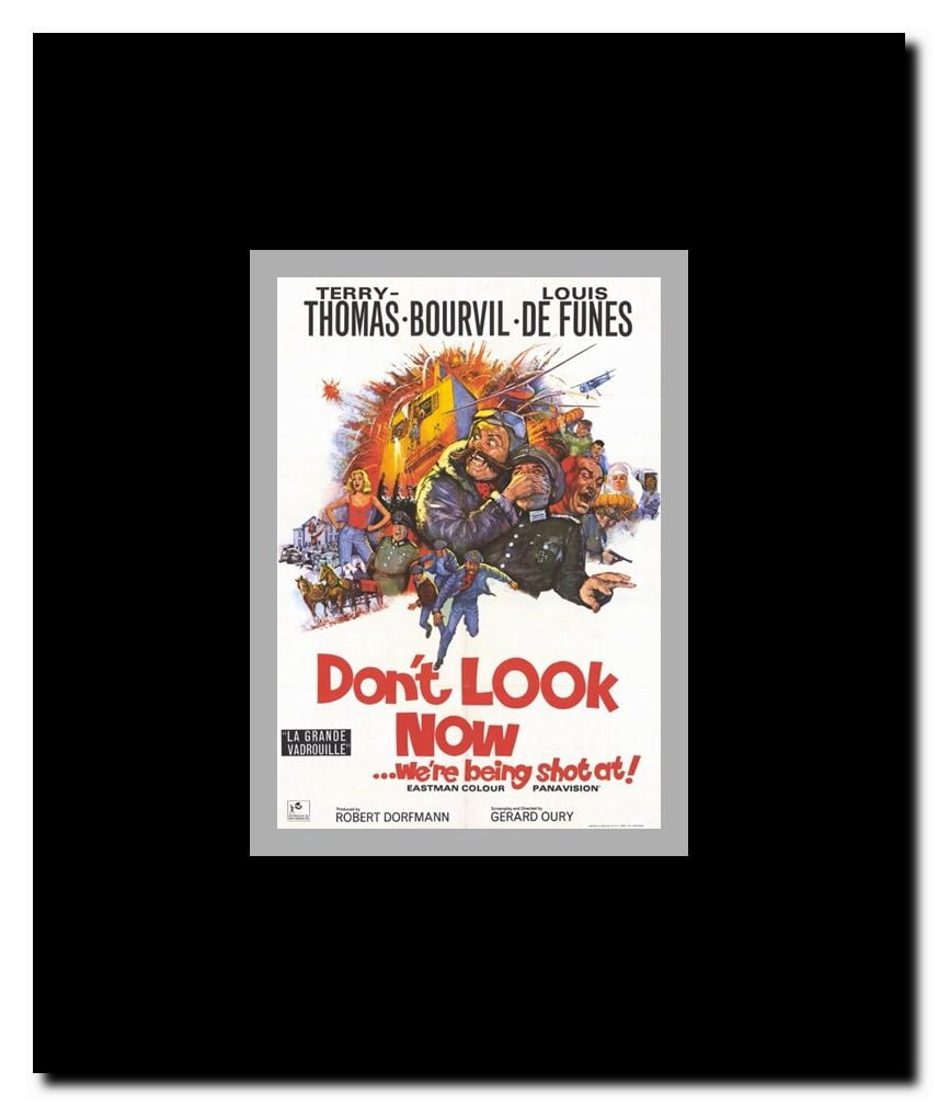Don't Look Now We're Being Shot At Framed Movie Poster