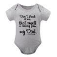 thumbnail image 1 of Don’t Look at Me, The Smell Is Coming from My Dad - Funny Gift for Baby Shower Gray-style 3months, 1 of 7
