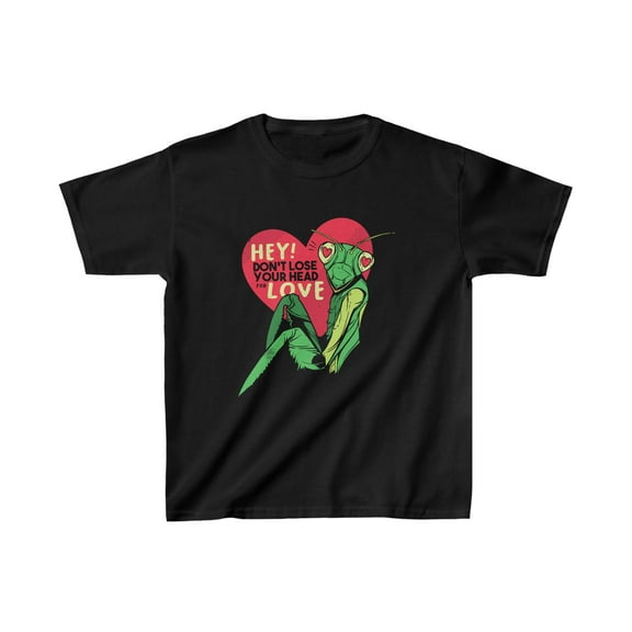 Don't Lose Your Head for Love: Kids' Praying Mantis T-Shirt