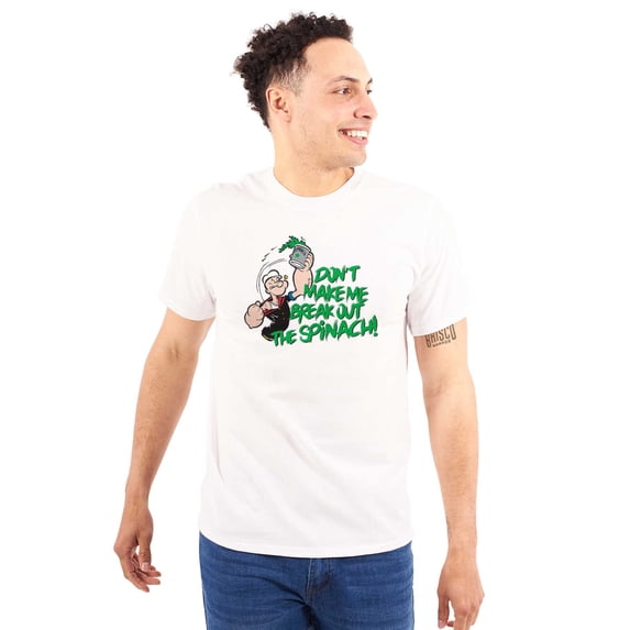 Don't Make Me Break Out The Spinach Men's Graphic T Shirt Tees Brisco Brands M