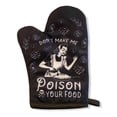thumbnail image 1 of Don't Make Me Poison Your Food Oven Mitt Funny Sarcastic Graphic Kitchen Accessories, 1 of 5