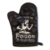 Don't Make Me Poison Your Food Oven Mitt Funny Sarcastic Graphic Kitchen Accessories