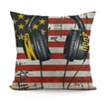thumbnail image 1 of Don't Make Me Use My 911 Dispatcher Voice Flag USA American Throw Pillow, 1 of 5