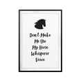 thumbnail image 1 of Don't Make Me Use My Horse Whisperer Voice 11 x 14 UNFRAMED Print Horse Lover Wall Art, 1 of 2