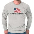 thumbnail image 1 of Don’t Mess With America Bald Eagle Plus Size Long Sleeve Graphic Tee Shirt Brisco Brands 2X, 1 of 6