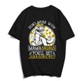 thumbnail image 1 of Don't Mess With Mamasaurus You'll Get Jurasskicked T-Shirt Casual Women Mom Graphics Mother's Day Summer Tops Gift Tee Black XX-Large, 1 of 3