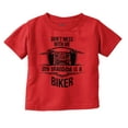 thumbnail image 1 of Don't Mess With Me Grandma is a Biker Toddler Boy Girl T Shirt Infant Toddler Brisco Brands 6M, 1 of 6