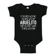thumbnail image 1 of Don't Mess With My Abuelito Baby Bodysuit One Piece NB Black, 1 of 3