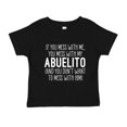 thumbnail image 1 of Don't Mess With My Abuelito Toddler T-Shirt 4T Black, 1 of 3