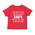 thumbnail image 1 of Don't Mess With My Bampa Toddler T-Shirt 5/6T Red, 1 of 3