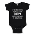 thumbnail image 1 of Don't Mess With My Boppa Baby Bodysuit One Piece 12 mo Black, 1 of 3