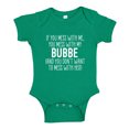 thumbnail image 1 of Don't Mess With My Bubbe Baby Bodysuit One Piece 6 mo Kelly Green, 1 of 3