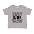 thumbnail image 1 of Don't Mess With My Bubbe Toddler T-Shirt 2T Athletic Heather, 1 of 3