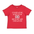 thumbnail image 1 of Don't Mess With My Cici Toddler T-Shirt 2T Red, 1 of 3