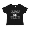 thumbnail image 1 of Don't Mess With My Cici Toddler T-Shirt 5/6T Black, 1 of 3